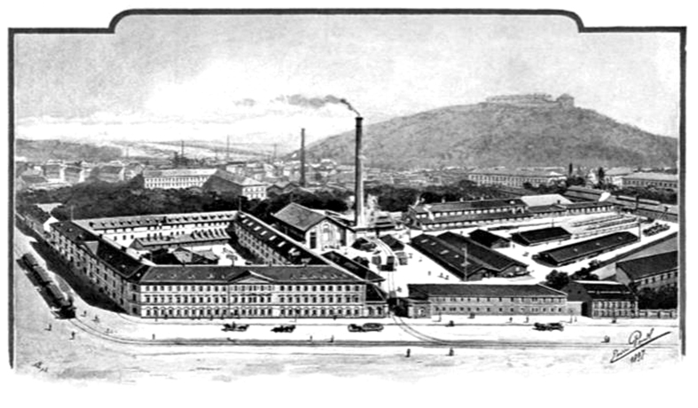 Továrna na Václavské 19.stol