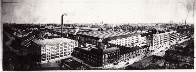 Továrna Gebrüder Schoeller na počátku 20. století. Foto © Archiv města Brna
