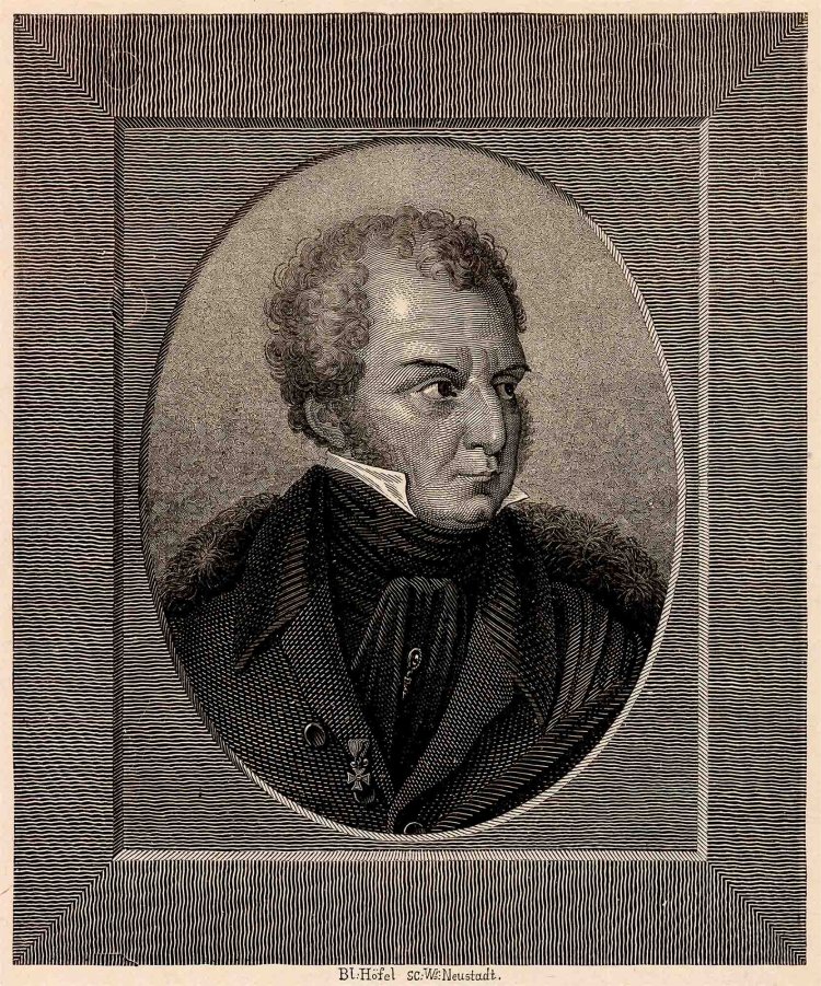 Blasius Höfel – Portrét starohraběte Huga Franze Salm-Reifferscheidta vzniklý před rokem 1838. Foto: © MZK